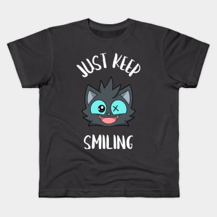 kittyswat X "Just Keep Smiling" Kids T-Shirt